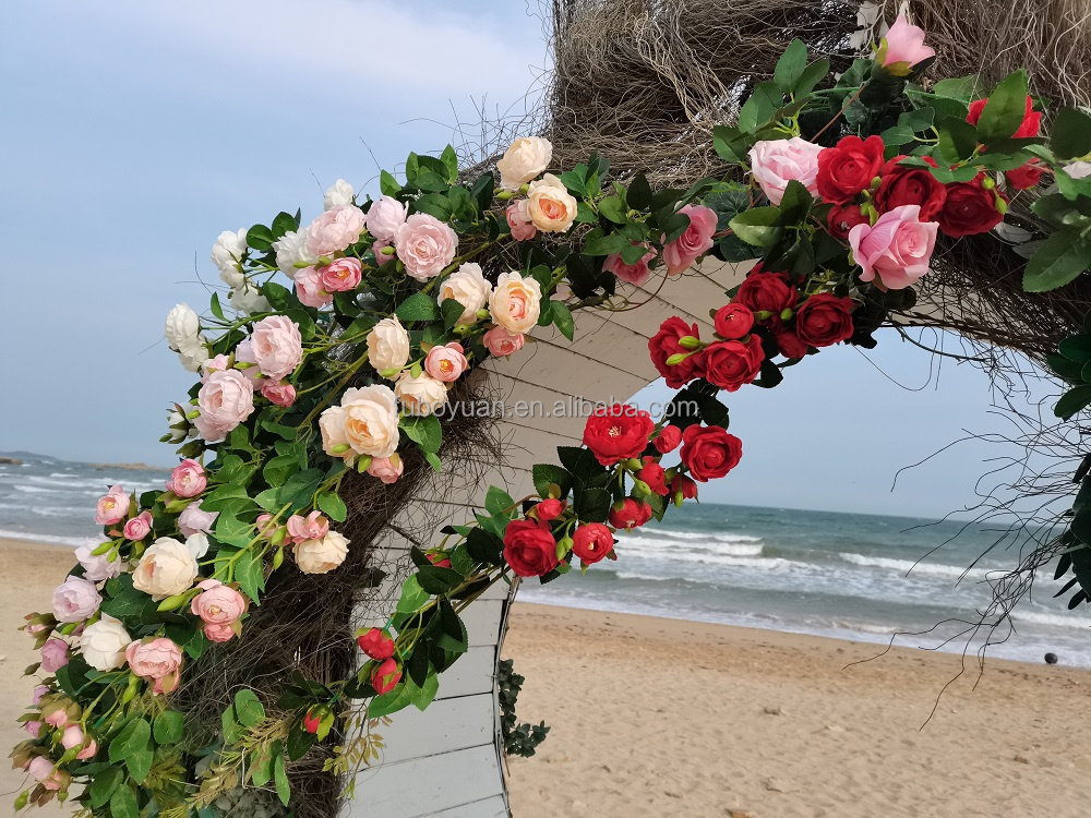 #12 Tenture murale Thé Rose Fleurs