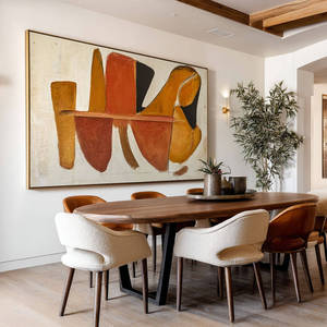 Wabi sabi Minimalist Hand painted Framed Wall Arts Large <b>Canvas</b> <b>Abstract</b> Oil Painting Indoor home decor gift for housewarming - Product Image 1
