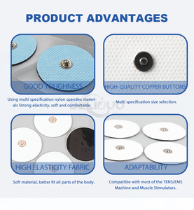 Foglio di gel foglio di gel pad a bassa resistenza pulsante Ag/agcl elettrodi rotondi monouso Ecg snap3.5 per decine di elettrodi adesivi - Product Image 5