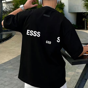 Camiseta de marca <span class=keywords><strong>Fear</strong></span> Designer para hombre, cuello redondo, estampado de letras, 100% algodón, corte holgado, ropa informal de calle, camiseta de manga corta - Product Image 6