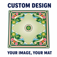 Tapis de Mahjong en Caoutchouc de Haute Qualité RISING, Antidérapant, Résistant à la Saleté, Silencieux, Design de Tapis de Jeu, Style Américain, Pliable