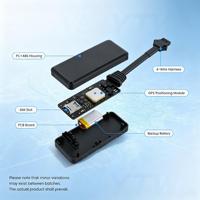 Traceur GPS 4G J16 pour voiture, dispositif de suivi de véhicule en temps réel avec coupure moteur à distance et détection ACC pour la gestion de flotte