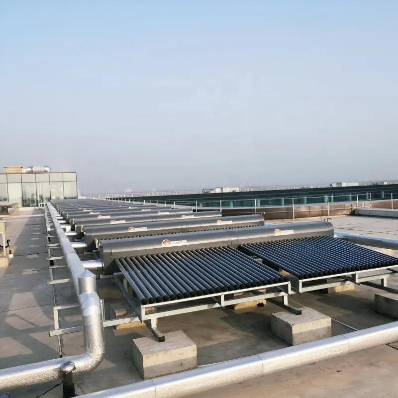 Calentador térmico solar de tanque de agua de acero inoxidable de grado alimenticio de acero inoxidable para el hogar