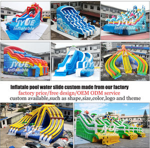 Équipement d'amusement Glissière d'eau <span class=keywords><strong>gonflable</strong></span> petit dauphin à double voie <span class=keywords><strong>pour</strong></span> <span class=keywords><strong>piscine</strong></span> <span class=keywords><strong>hors</strong></span> <span class=keywords><strong>sol</strong></span> - Product Image 4