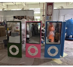 Imirror Specchio da Terra Retrò Stile Mp3 Player, Specchio a Figura Intera Ispirato all'iPod Nano <span class=keywords><strong>con</strong></span> <span class=keywords><strong>Cornice</strong></span> in Legno - Product Image 2