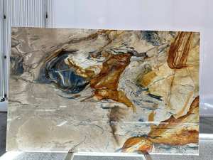 Marbre brun Dunhuang Frescos marbre pierre naturelle avec un design moderne pour les projets hôteliers - Product Image 4