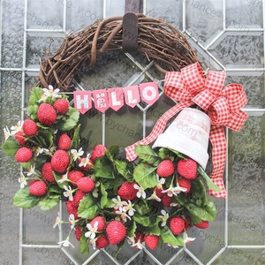 Livraison rapide fruits artificiels <span class=keywords><strong>faux</strong></span> fruits divers types en plastique fausse <span class=keywords><strong>fraise</strong></span> pour fête événement bouquet décoration - Product Image 4