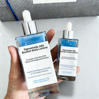 Disponible en stock, lotions corporelles nourrissantes et blanchissantes, flacons de 90 ml pour les taches sombres, les aisselles, les cuisses, les fesses