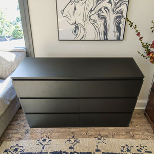 أبيض أسود 6 درج مزدوج مضمد للأطفال مضمد الحضانة مضمد درج منظم الصدر من الأدراج - Product Image 3