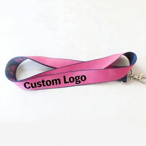 Custom logo Heat Transfer Printing Nylon <b>Polyester</b> <b>Lanyard</b> for Work Permit Brand Mobile Phones - Product Image 1
