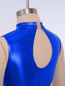 Conjunto de Top Corto Metálico y Pantalones para Niñas de 6 a 16 Años, Traje de Danza Jazz para Actuaciones en Escenario, Clases de Danza y Danza Lírica - Product Image 4