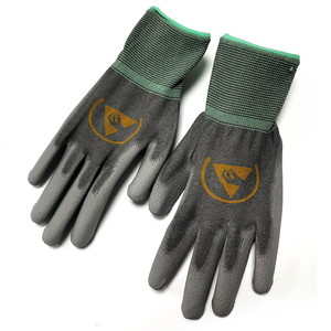 ALLESD ESD Guante de PU antiestático Guantes de inspección de trabajo de seguridad Guantes de mano de trabajo de abrigo de PU antiestático - Product Image 3