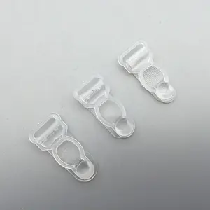 Accessoires de vêtement 12mm en plastique transparent porte jarretelle clip