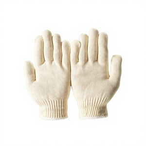Gants de sécurité durables, antidérapants, anti-chaleur, anti-coupure, respirants, sans silicone, industriels, tricotés en coton 7 jauges, sans latex - Product Image 1