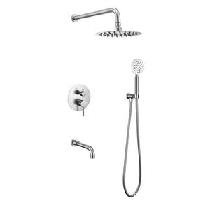 Système de <span class=keywords><strong>douche</strong></span> encastré rond en acier inoxydable 304 de qualité supérieure avec options de fonctions flexibles pour la maison et l'hôtel - Product Image 2