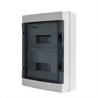 Boîtier de distribution électrique étanche en ABS avec porte transparente, armoire de panneau MCB, boîte de contrôle d'alimentation extérieure