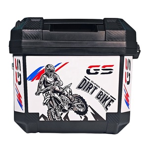 Caja Trasera <span class=keywords><strong>para</strong></span> <span class=keywords><strong>Motocicleta</strong></span> en Oferta, Gran Capacidad de 45L, <span class=keywords><strong>Maletero</strong></span> de PP con Protección Anticolisión, Diseño Impermeable - Product Image 4
