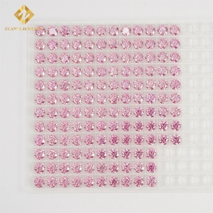 1 карат цена круглой блестящей огранки розового цвета Vvs1 лабораторный Муассанит незакрепленный камень пройти Алмазный тест - Product Image 6