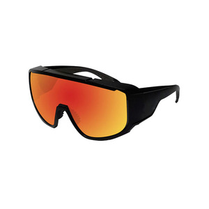 Lunettes de soleil de sécurité LMA de haute qualité, de marque, design Z87, verres personnalisés, monture mate, surdimensionnées, miroir rouge, protection UV400, 2025 - Product Image 1