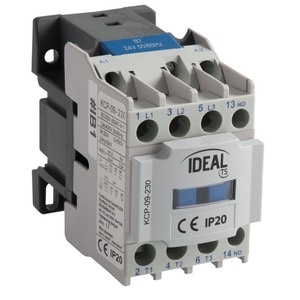คอนแทคเตอร์ Ideal Kcp-09-230 9A AC-3 คอยล์ 24V 50/60Hz IP20 - Product Image 1