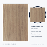 Panneau acoustique décoratif en bois de chêne doré, 600x600mm, avec feutre PET, fonction anti-bruit, pour mur décoratif