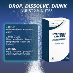 Tabletas de Hidrógeno Molecular de Alta Concentración de Disolución Rápida, Marca Privada OEM, para Apoyo Inmunológico - Product Image 5