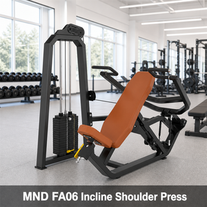 Presse à épaules inclinée à charges sélectionnables <span class=keywords><strong>pour</strong></span> salle de sport commerciale, équipement d'entraînement de force avec pile de poids sélectionnable <span class=keywords><strong>pour</strong></span> <span class=keywords><strong>les</strong></span> épaules - Product Image 1