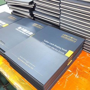 Manufacturer Customized Wooden Tile <strong>Sample</strong> Book Printed Custom Logo Color <strong>Card</strong> Display Folder <strong>Paint</strong> Book Hot Stamped UV/Embossed - Product Image 1
