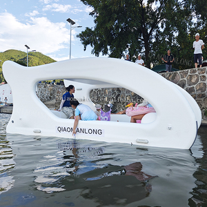 Catamarán Flotante con Energía Solar, Casa Flotante Inflable Eléctrica, Yate de 3m 4.5m, Embarcación Acuática de Entretenimiento Reforzada - Product Image 2
