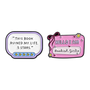 Set de Pins Esmaltados para Amantes de los Libros: Este Libro Me Rompió la <span class=keywords><strong>Vida</strong></span>, 5 Estrellas, Broche de Identificación para Chicas Literarias, Regalo al por Mayor, Pins de Solapa de Esmalte Duro - Product Image 1