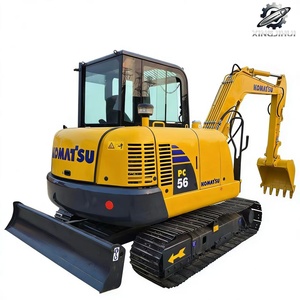 Used Komatsu56 MiniCrawler Excavator 6Ton 0.1m³<b>Bucket</b> Original Japan Brand <b>Small</b> Construction Excavator Low Hours Good Condition - Product Image 1