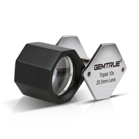 Jewelry Gemstone Loupe 10x 20.5mm Triplet Optical Lens Professional Diamond Tool