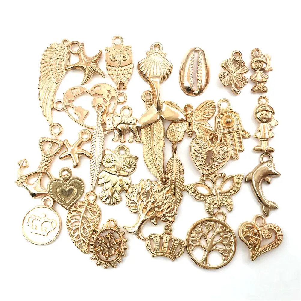 Yaozhou Rose Gouden Bedels Voor Sieraden Maken In Bulk Accessoires Onderdelen Nan Hot Sale Nieuwe Mode Nieuwste Kralen Voor Sieraden Maken