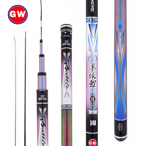 Guangwei Fishing Rod 5m Wave Pattern Carp Carbon Fiber Ultra <b>Light</b> Fast Action Reservoir <b>Pond</b> Taiwan Fishing - Product Image 1