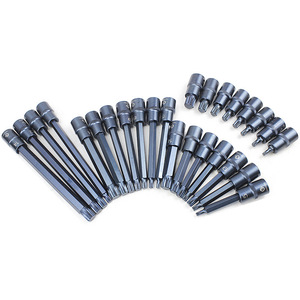S2 Alloy Steel Socket Set 26Pcs Metric Hex <b>Torx</b> <b>Bits</b> Industrial Grade Press Wrench Sleeve M - Product Image 4
