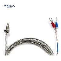 Thermocouple de type K, capteur de haute température pour four industriel, personnalisable OEM, plage 0-400°C, diamètre de la sonde 6 mm