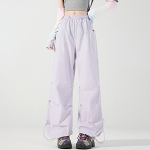 Pantalon de sport décontracté à séchage rapide pour femme, pantalon large, pantalon de parachutiste ample, pour homme, été - Product Image 6