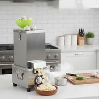 Nieuwe volautomatische commerciële roestvrijstalen kleine machine voor het verwijderen van knoflookschillen, fruit- en groenteschilmachine