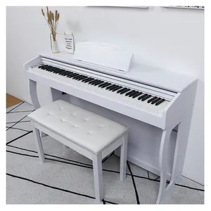 OEM 키보드 디지털 피아노 88 키 전기 피아노 화이트 사용자 정의 나무 사운드 전문 버튼 해머 프로그레시브