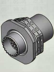 Connecteurs électriques à fiches circulaires femelles AVIC J599 III Series avec 16 cœurs, conception légère - Product Image 5