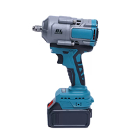 Clé dynamométrique électrique 200 mm 600 Nm, industrielle, pour bricolage, moteur sans balais 21 V, batterie lithium-ion, en alliage d'aluminium, 1/2 pouce