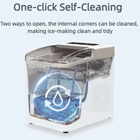 Machine à glaçons professionnelle portable de comptoir, grande capacité, en plastique durable, pour usage domestique, hôtelier et extérieur – Offre Spéciale