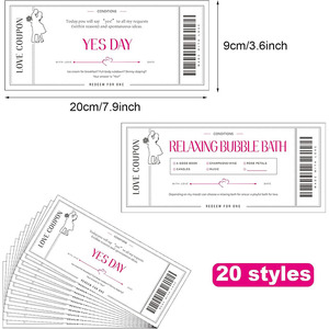 Cupones de <span class=keywords><strong>cupón</strong></span> de regalo de aniversario divertidos para regalo de cumpleaños de boda romántica personalizada tarjetas de <span class=keywords><strong>cupón</strong></span> de amor para el <span class=keywords><strong>Día</strong></span> de San Valentín - Product Image 2