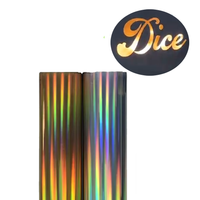 Vinyle thermocollant en PU métallisé or laser pour t-shirts, vente en gros