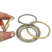 Joints toriques en métal pour porte-clés en cuir artisanat joints toriques en acier pour sacs joint torique en laiton 41mm