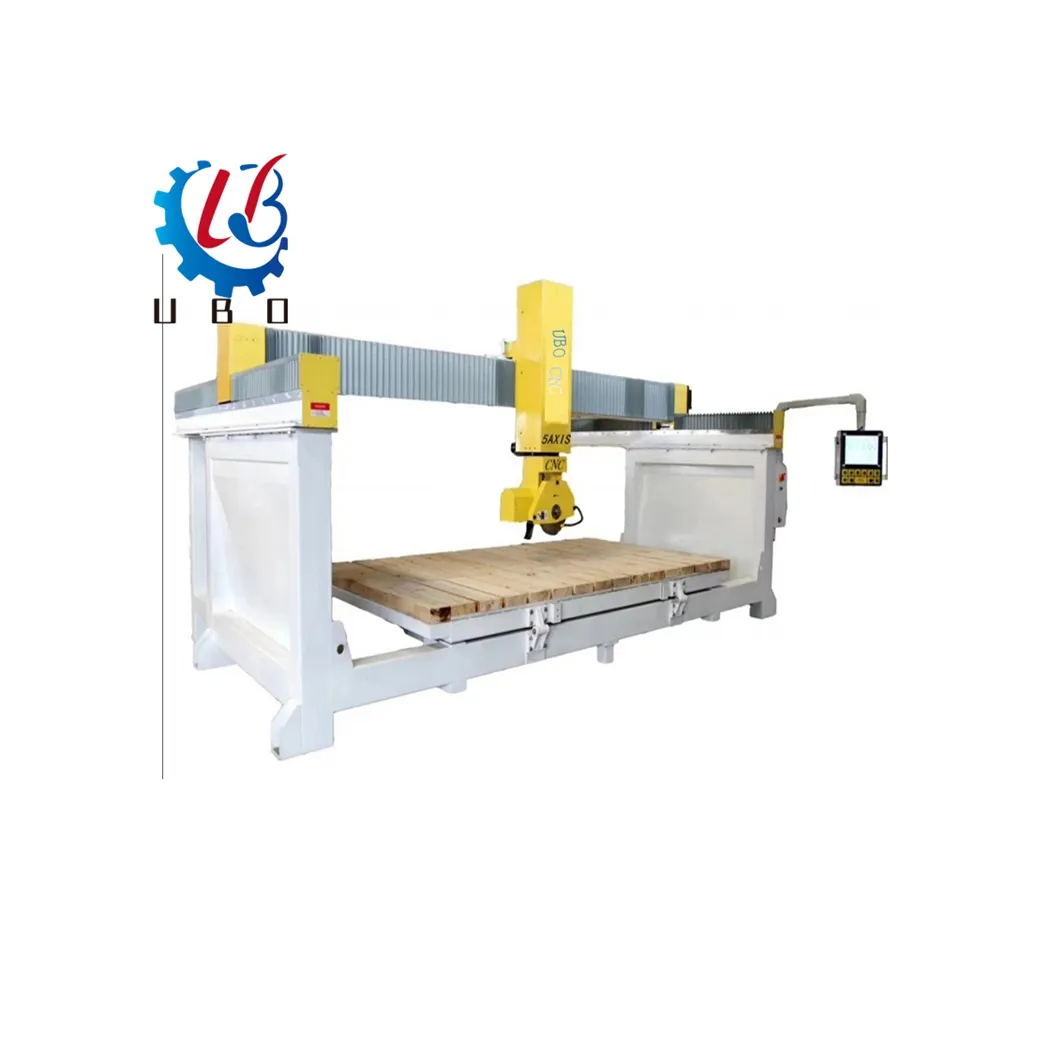 Newly Designed 5 axis cnc stone cutting machine manual stone bridge saw for quartz granite marble