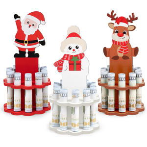 Cross-Border New <b>Christmas</b> Piggy Bank Decoration Stainless Steel Desktop Decorative Cash <b>Gift</b> <b>Box</b> Cake Stand - Product Image 3