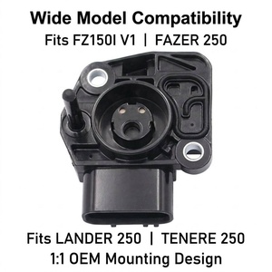 Sensor de Posición del Acelerador (TPS) para Motocicletas <span class=keywords><strong>Yamaha</strong></span> YS250, YBR250, FAZER <span class=keywords><strong>250</strong></span>, XTZ250, TENERE, <span class=keywords><strong>LANDER</strong></span> <span class=keywords><strong>250</strong></span>, Disponible en Stock - Product Image 2