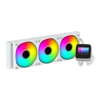 Radiateur CPU SAMA Nouveau 420mm avec écran LCD, refroidissement liquide à haute efficacité, refroidisseur CPU liquide, effet ARGB, radiateur d'ordinateur