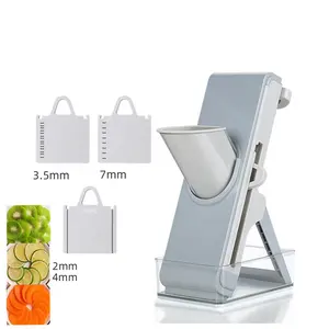 Manual Multifunction Safe Chopper Onion Potato mandoline Slicer Vegetable Cutter with Container Lid